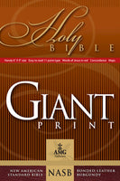NASB Giant Print Handy Size Bible Burgundy