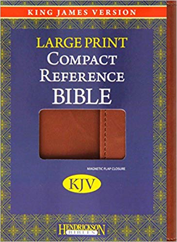 KJV Large Print Compact Reference Bible Imitation Leather Expresso
