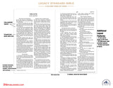 Legacy Standard Bible , 2 Column, Verse by Verse, Brown Faux Leather