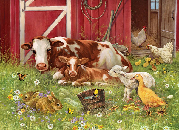 Puzzle Tray: Barnyard Family - 35 Piece