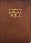 KJV ER Holy Bible Large Print-Acorn Bonded Leather Indexed