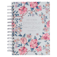 She is More Precious than Rubies Wirebound journal