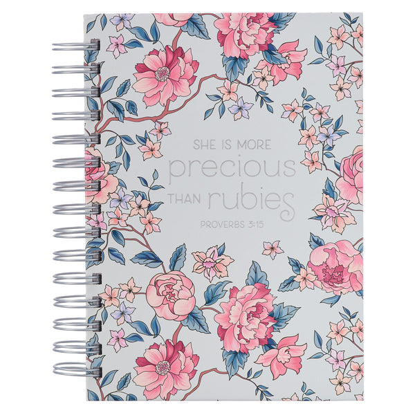 She is More Precious than Rubies Wirebound journal