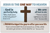 Mini Tracts - Jesus is the One Way