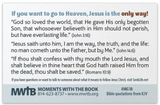 Mini Tracts - Jesus is the One Way