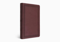 ESV Large Print Value Thinline Bible Trutone Mahogany Border Design