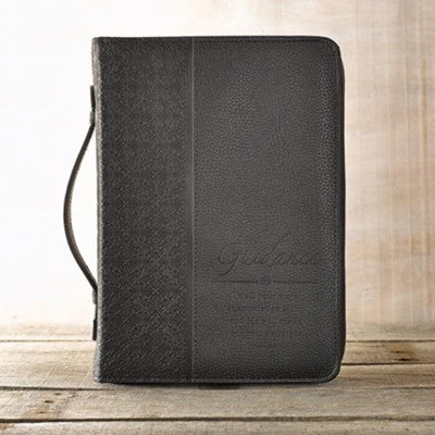Bible Cover-Classic Luxleather-Guidance-Large-Black