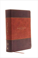 KJV Study Bible Imitation Leather Brown/Dark Brown Indexed