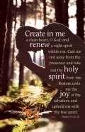 Create in Me  A Clean Heart Worship Bulletins (Pack Of 100)