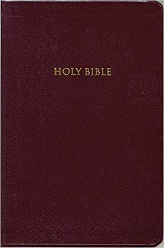 Personal Size Giant Print-kjv Reference Edition Burgundy Bonded Leather