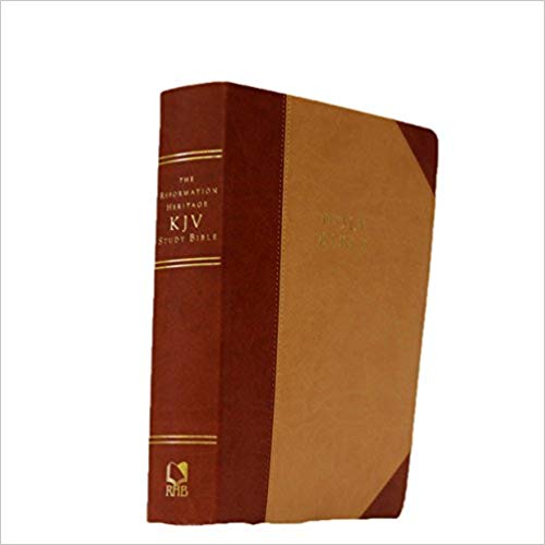 KJV Reformation Heritage Study Bible Imitation Leather Tan/Burgundy