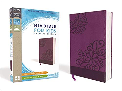 NIV Bible For Kids, Thinline, Imitation Leather, Purple