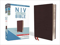 NIV Thinline Bible Burgundy Large Print Bonded Leather