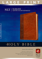NLT Large Print Slimline Center Column Reference Bible