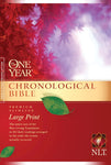 NLT One Year Chronological Slimline Bible/Large Print-Softcover
