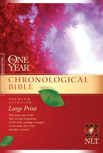 NLT One Year Chronological Slimline Bible/Large Print-Softcover