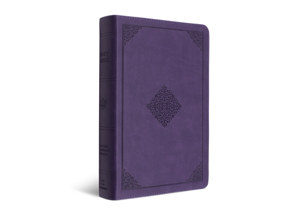 ESV Large Print Personal Size Bible TruTone®, Lavender, Ornament Design