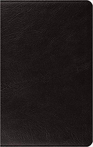 ESV Large Print Thinline Bible Genuine Leather, Black