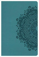 KJV Large Print Personal Size Reference Bible Teal Imitation Leather
