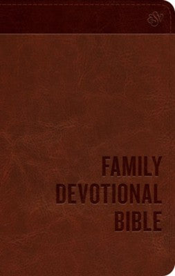 ESV Family Devotional Bible (TruTone, Brown), Leather, imitation, Brown