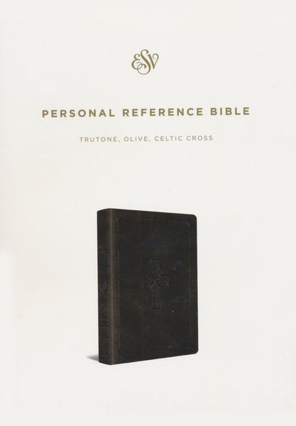 ESV Personal Reference Bible, TruTone, Olive, Celtic Cross Design
