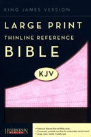 KJV Large Print Thinline Reference bible flexisoft chocolate/pink