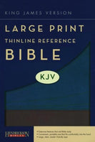KJV Large Print Thinline Reference Bible Flexisoft Slate/Blue