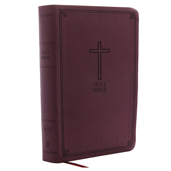 KJV Personal Size Giant Print Reference Bible Burgundy