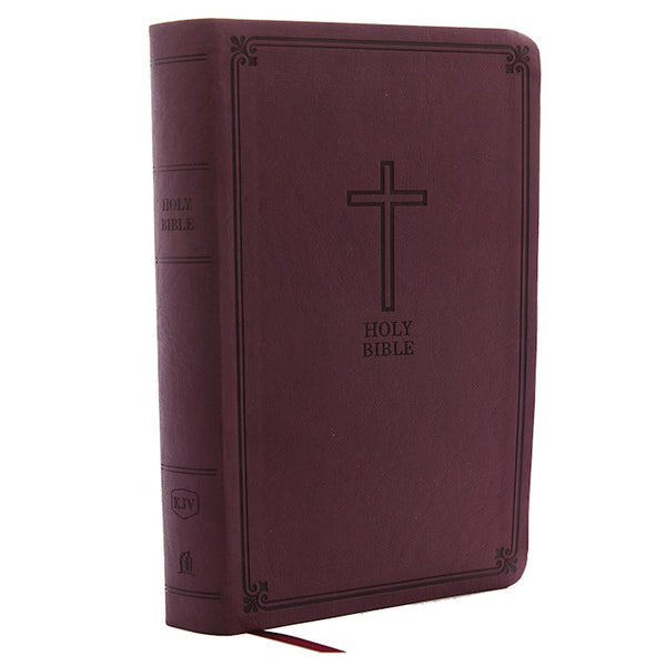 KJV Personal Size Giant Print Reference Bible Burgundy Indexed