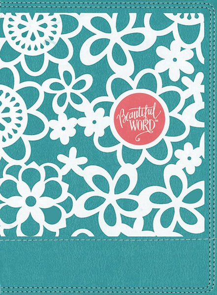 NIV Beautiful Word Coloring Bible For Girls-Teal Leathersoft