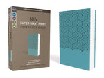 NIV Super Giant Print Reference Bible-Turquoise Leathersoft