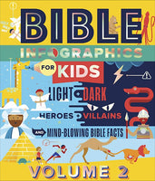 Bible Infographics For Kids Volume 2: Light And Dark, Heroes And Villains, And Mind-Blowing Bible Facts