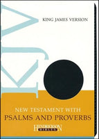 KJV New Testament with Psalms and Proverbs, imitation leather, espresso with flap