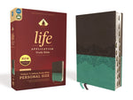 NIV Life Application Study Bible/Personal Size (Third Edition)-Gray/Teal Leathersoft- Indexed