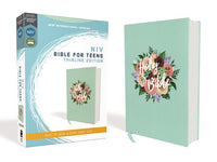 NIV Thinline Bible For Teens (Comfort Print)-Floral Cloth Over Board