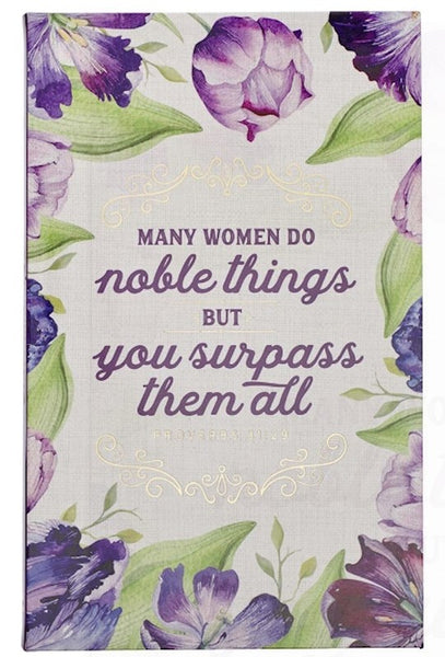 Journal-Many Women Do Noble Things-Floral Flexcover