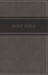 KJV, DELUXE GIFT BIBLE, LEATHERSOFT, GRAY, RED LETTER EDITION, COMFORT PRINT