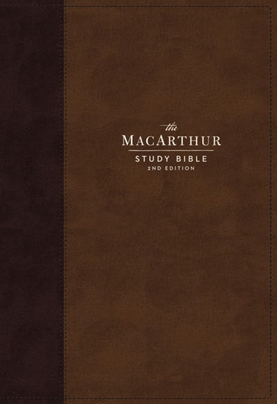 THE NKJV, MACARTHUR STUDY BIBLE, 2ND EDITION, LEATHERSOFT, BROWN, THUMB INDEXED, COMFORT PRINT