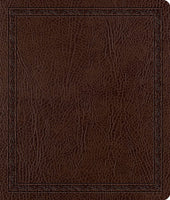 ESV Journaling Bible Bonded Leather, Mocha, Threshold Design