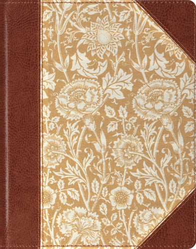 ESV Single Column Journaling Bible Cloth Over Board Antique Floral Design