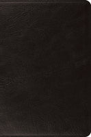 ESV Large Print Bible Top Grain Leather Black