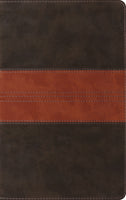 ESV Thinline  Reference Bible Trutone, Tan/Forest Trail Design