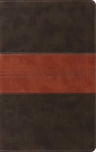 ESV Thinline  Reference Bible Trutone, Tan/Forest Trail Design