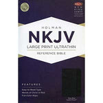 NKJV Large Print Ultrathin Reference Bible, Slate Blue LeatherTouch
