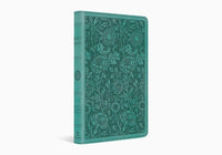 ESV Premium Gift Bible Trutone, Teal, Floral Design