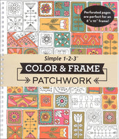 Color & Frame Coloring Book - Patchwork Spiral-bound