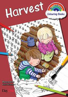 Harvest Coloring Book (Rainbow Coloring)