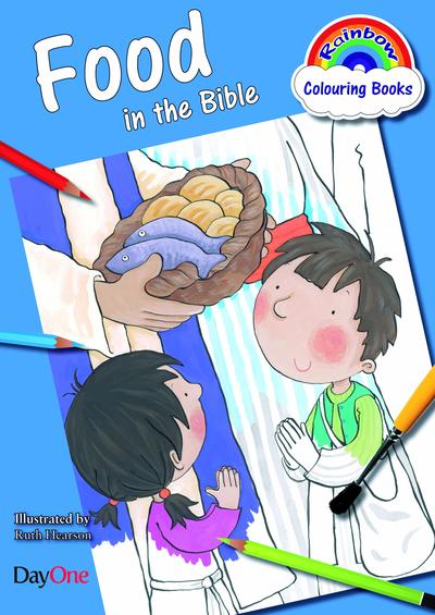 Food in the Bible Coloring Book (Rainbow Colouring)