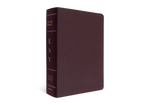 ESV Study Bible, Large Print Bonded Leather, Burgundy
