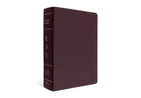 ESV Study Bible, Large Print Bonded Leather, Burgundy